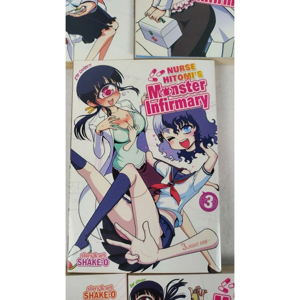 Nurse Hitomi's Monster Infirmary Manga Vol. 1- 5 English Soft Back Books